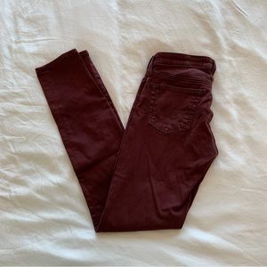 Burgundy AG jeans